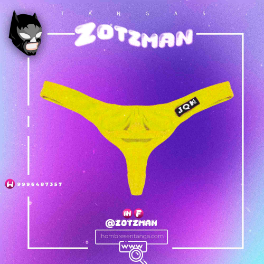 TANGA DE ALGODÓN AMARILLO AB- Mediana