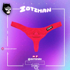 TANGA DE ALGODÓN ROJO BC- Grande