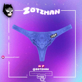 TANGA DE ALGODÓN AZUL PAVO BC- Grande