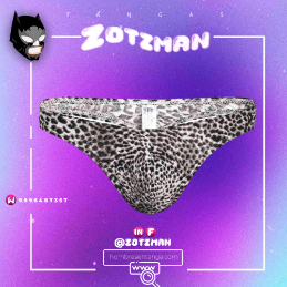 TANGA LEOPARDO GRIS ESTAMPADO BC- Grande