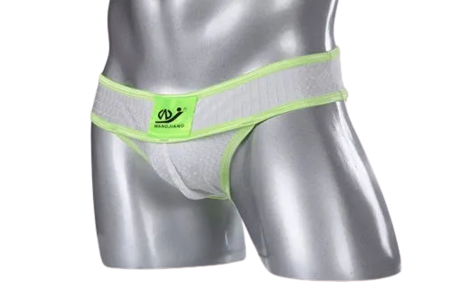 JOCK TELA BRILLOSA  BLANCO AB- Mediana