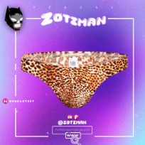 TANGA LEOPARDO NARANJA  ESTAMPADO BC- Grande