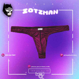 TANGA MODELO 03 ROJO AB- Mediana