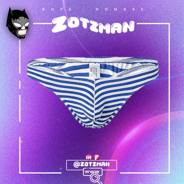 TANGA RAYAS AZUL AB- Mediana